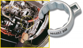 HAZET 848Z-12, Ключ накидной двенадцатигранный разрезной