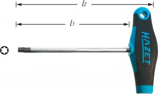 HAZET 828-T15, Отвертка с Т-образной рукояткой
