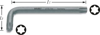 HAZET 2115-T20, Ключ Г-образный TORX®