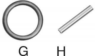 HAZET 900S-G1014, Резиновое кольцо и соединительный штифт
