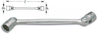 HAZET 645-16X17, Flexible Head Wrench