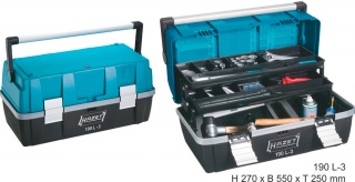 HAZET 190L-3, Ящик для инструментов из пластика, 3 съемных ящика