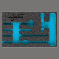 Hazet 163-326L, 2-х комп. ложемент из мягкого пенопласта