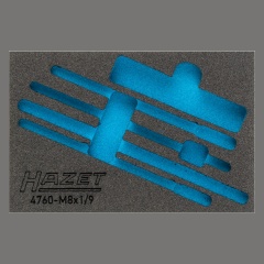 Hazet 163-321L, 2-х комп. ложемент из мягкого пенопласта